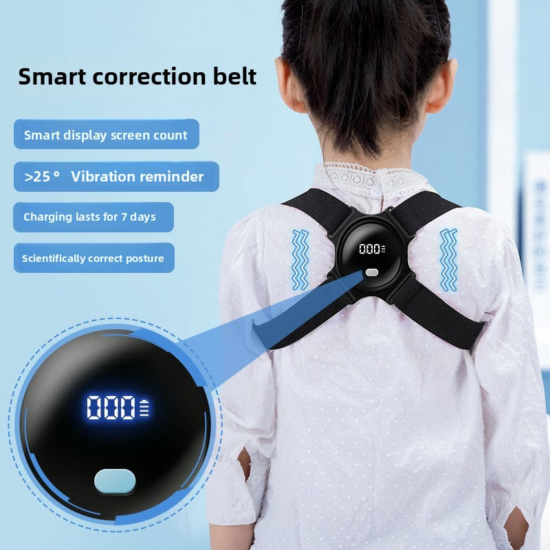 Smart Posture Corrector with LCD Display — Adjustable for Men, Women & Kids